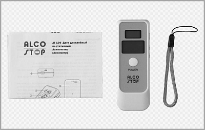 Алкотестр "Alco-stop" АТ-109 (цифр.ЖК диспл)